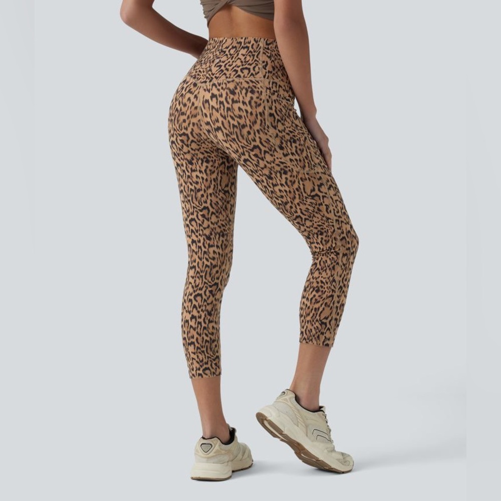 Halara High Waist Ultra Sculpt Legging Leopard Print Small 7/8 - Picture 6 of 10